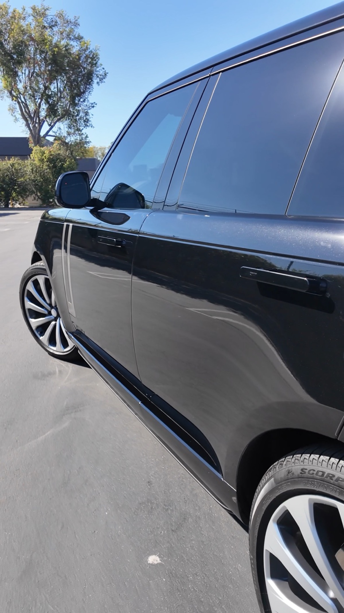 Black Range Rover with a deep gloss finish after full-body PPF at G Wraps